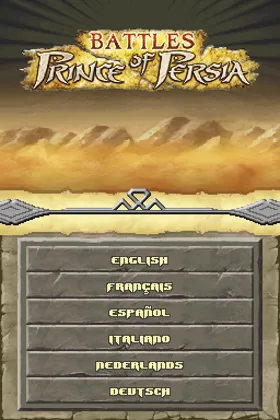 Battles of Prince of Persia (USA) (En,Fr,De,Es,It,Nl) screen shot title